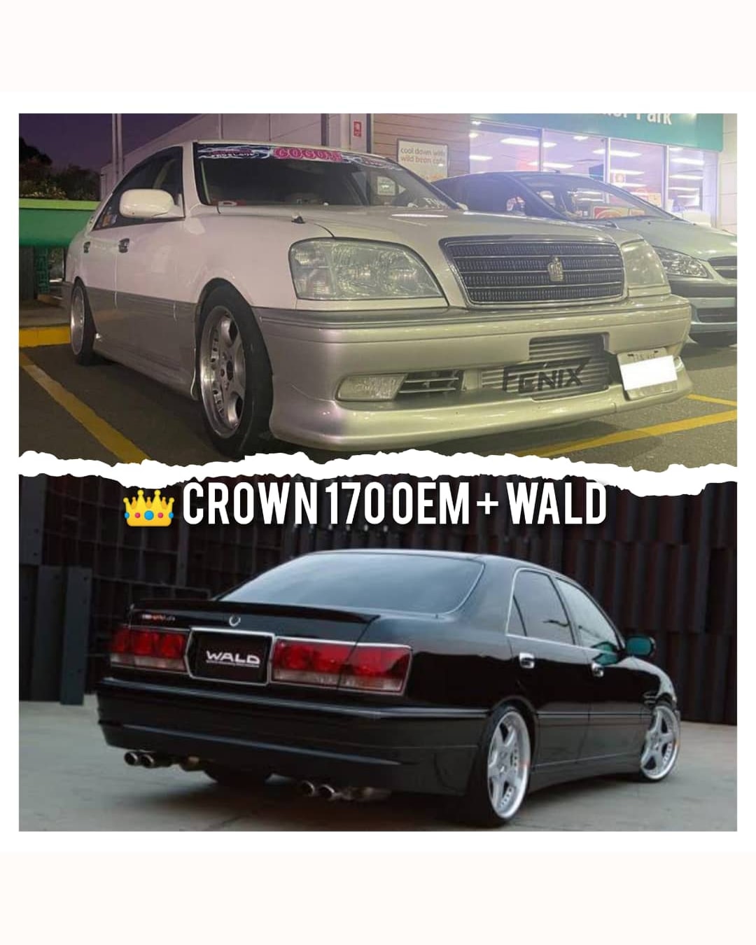 OEM+WALD STYLE TOYOTA CROWN SEDAN GS/JZS 171/173/175